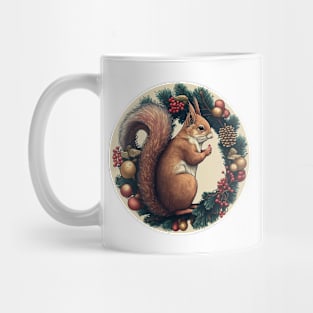 Cute Squirrel Wreath Mug